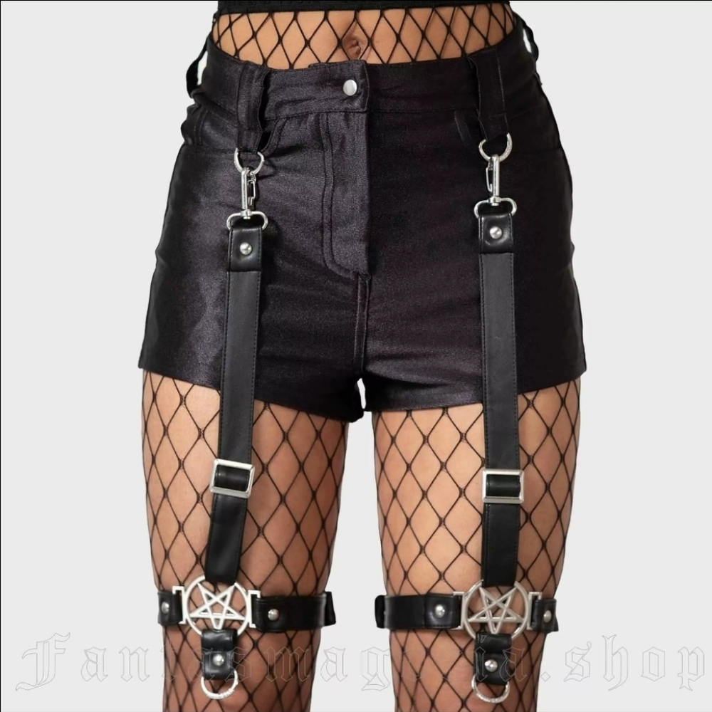 New Killstar Size Large HARDLINER GARTER SHORTS